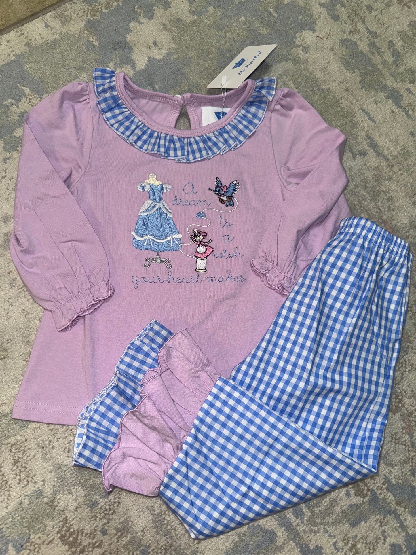 RTS-A DREAM IS A WISH PANT SET 3T
