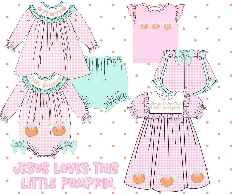 PO205-JESUS LOVES THIS LITTLE PUMPKIN