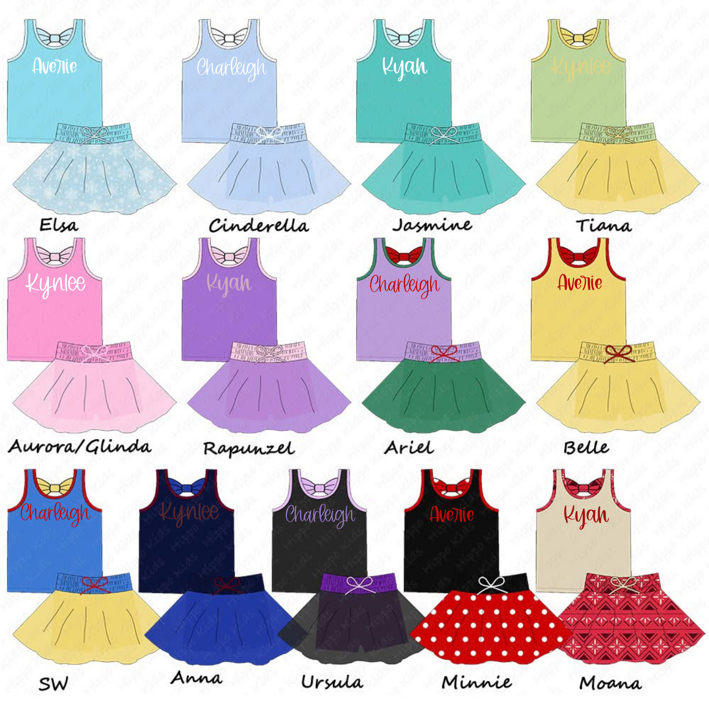 AF2-PRINCESS SKORT COLLECTION