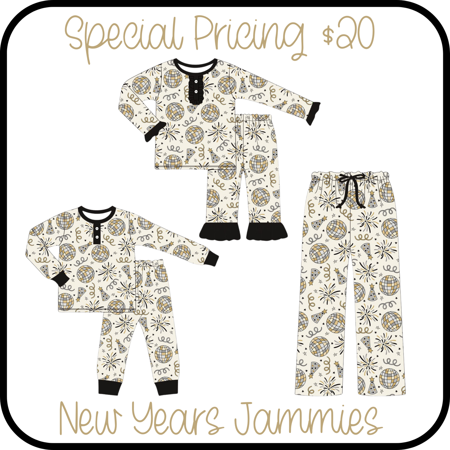PO216-NEW YEARS FAMILY PJ COLLECTION
