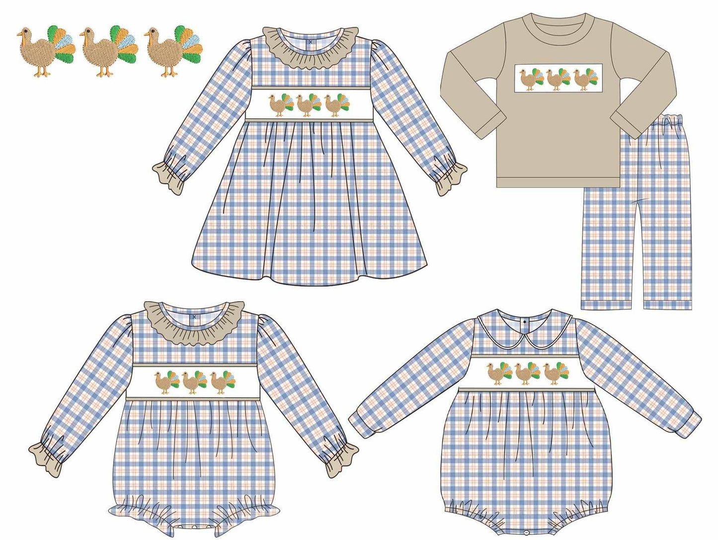 Po210-TURKEY EMBROIDERED COLLECTION