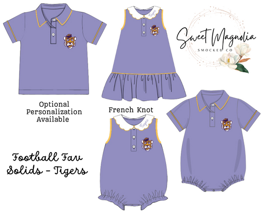 PO211-Football Fav Solids - Tigers