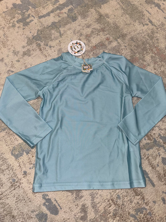 RTS-TEAL RASH SHIRT 7Y
