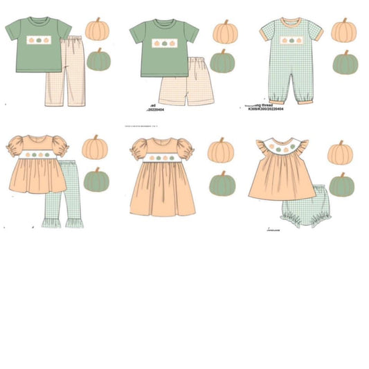 Po168-SAGE AND PEACH PUMPKIN COLLECTION
