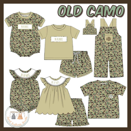 Po167-OLD CAMO SHIRT AND LONGALL