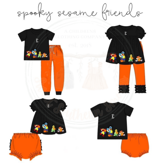 Po168-SPOOKY SESAME FRIENDS COLLECTION