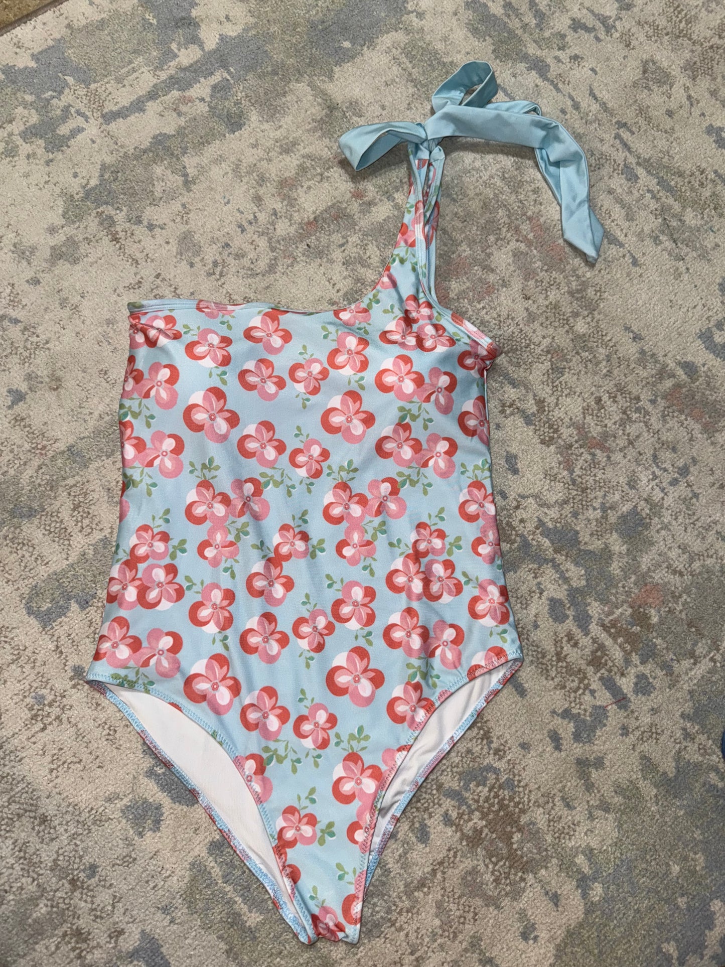 RTS-FLORAL ADULT ONE PIECE SWIM XS