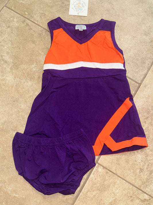 RTS-PURPLE AND ORANGE CHEER 12M
