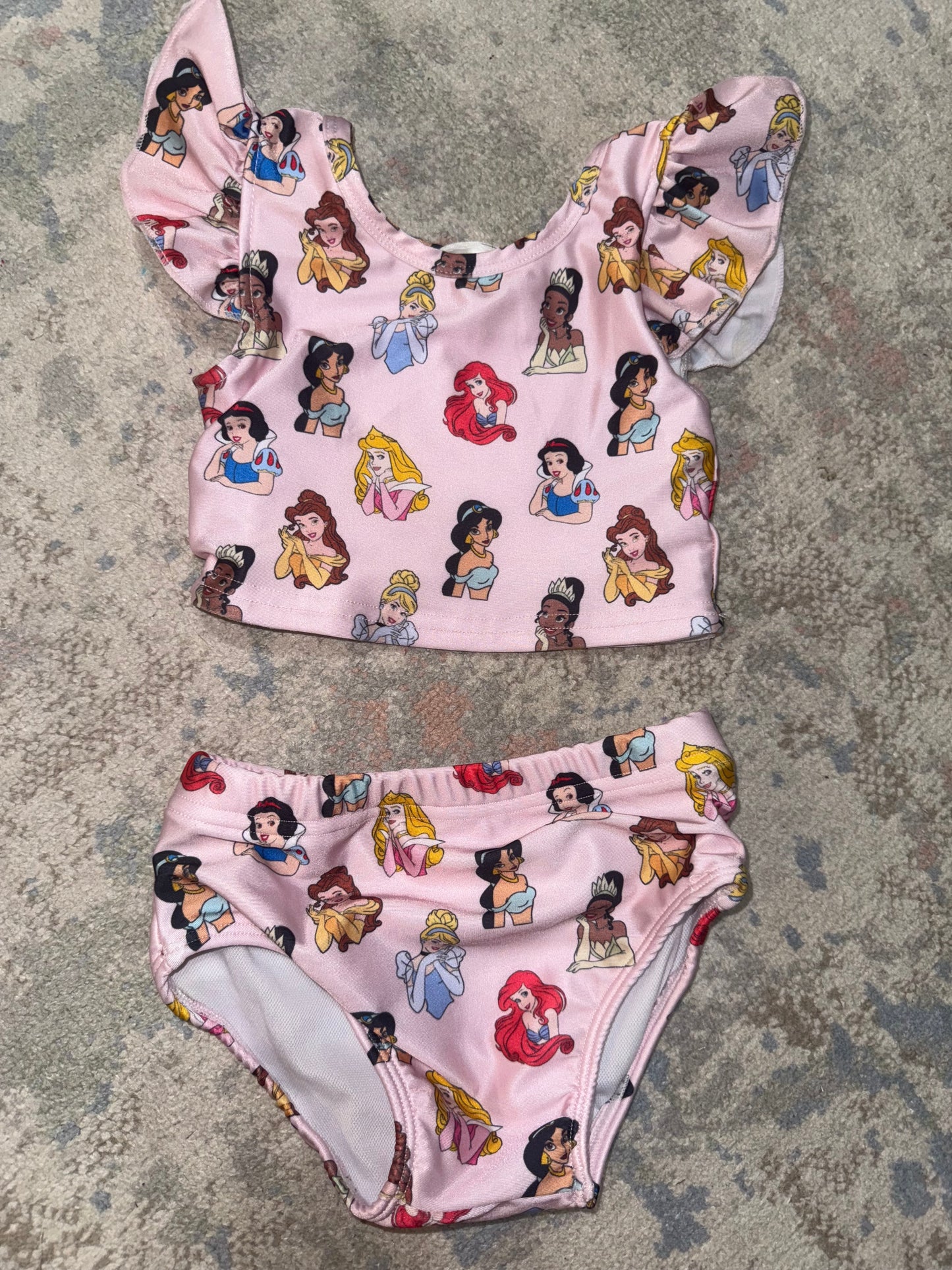 RTS-LIGHT PINK PRINCESS SWIM 3T