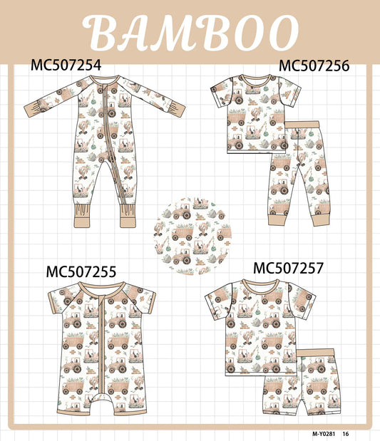 PO217-HEAVY EQUIPMENT BAMBOO PJ COLLECTION
