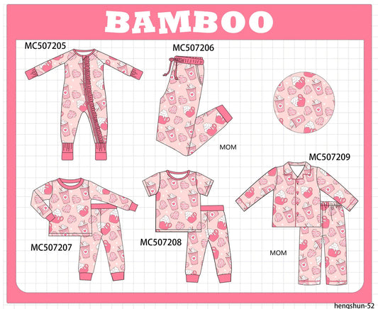 PO217-PINK DRINK BAMBOO PJ COLLECTION