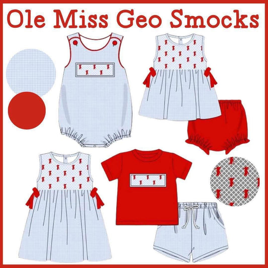 PO208-OLE MISS GEO SMOCK COLLECTION