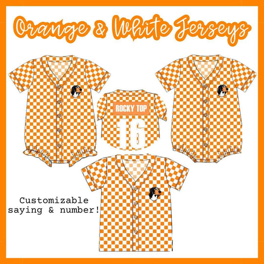 PO208-ORANGE AND WHITE JERSEY COLLECTION