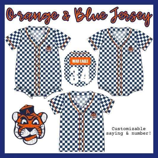 PO208-ORANGE AND BLUE JERSEY COLLECTION