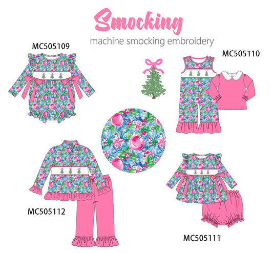 PO210-PINK ORNAMENT EMBROIDERED COLLECTION