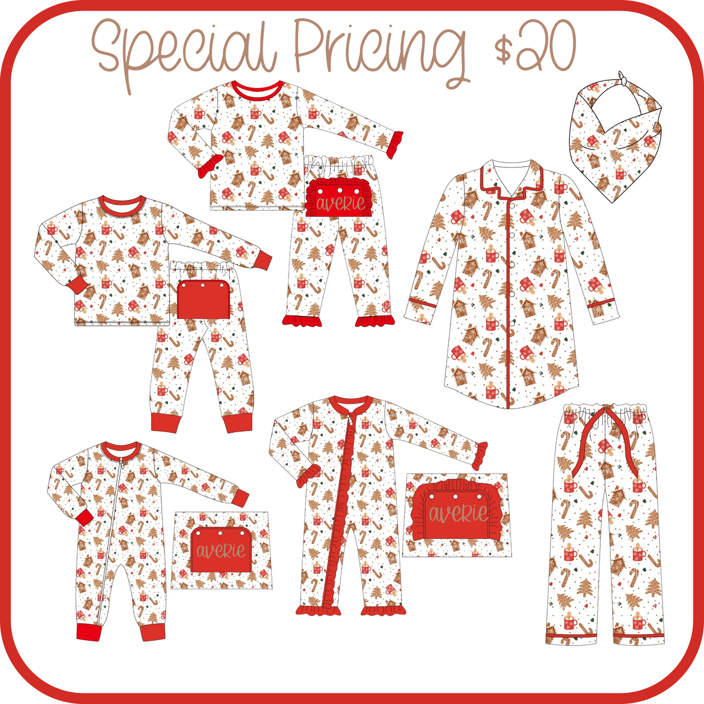 PO216-HOT COCOA CHRISTMAS FAMILY PJ COLLECTION