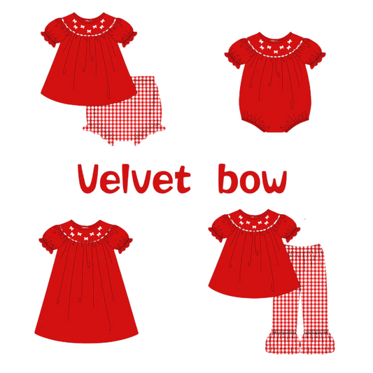 PO214-VELVET BOW COLLECTION