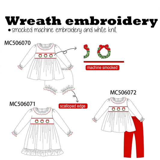 PO214-WREATH EMBROIDERY COLLECTION