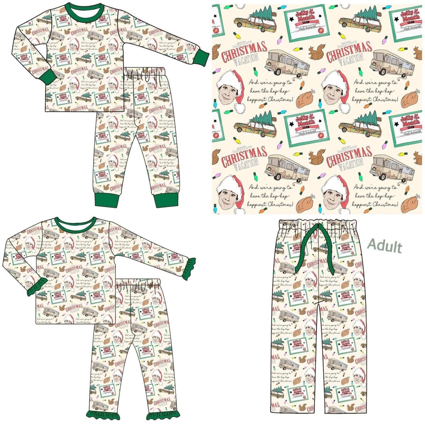 PO215-CHRISTMAS VACATION FAMILY PJ COLLECTION