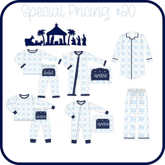 PO216-NATIVITY CHRISTMAS FAMILY PJ COLLECTION