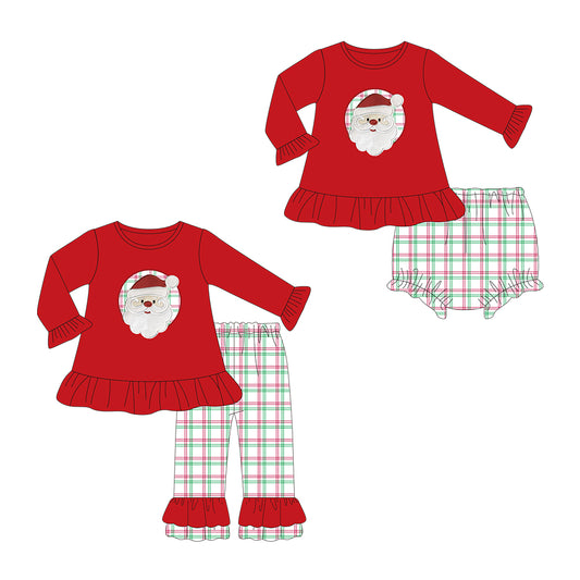 PO214-RED APPLIQUÉ SANTA COLLECTION
