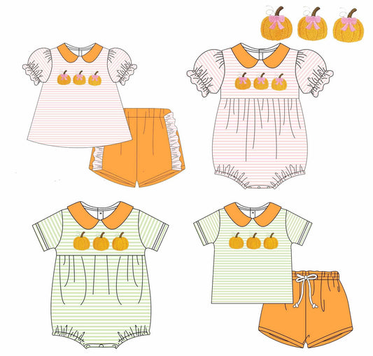 PO210-FRENCH KNOT PUMPKIN COLLECTION