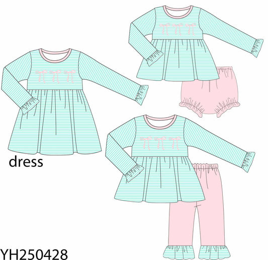 Po210-PINK AND MINT BOW COLLECTION